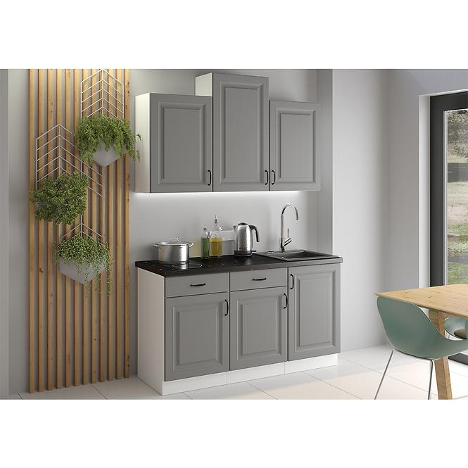 Stilo 1f kuhinjski element 1 vrata 40x31x72 cm tamno siva/bijela