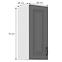 Stilo 1f kuhinjski element 1 vrata 30x31x72 cm tamno siva/bijela,2