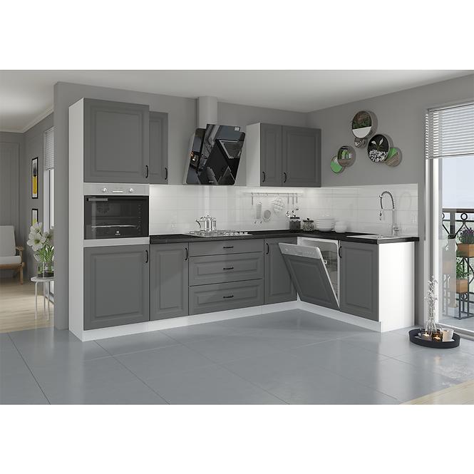 Stilo 1f kuhinjski element 1 vrata 30x31x72 cm tamno siva/bijela
