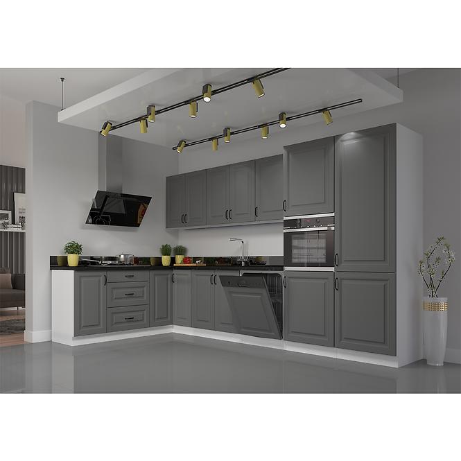 Stilo 1f kuhinjski element 1 vrata 30x31x72 cm tamno siva/bijela
