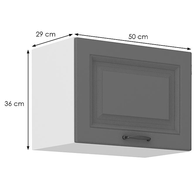 Stilo 1f kuhinjski element 1 vrata 50x31x36 cm tamno siva/bijela