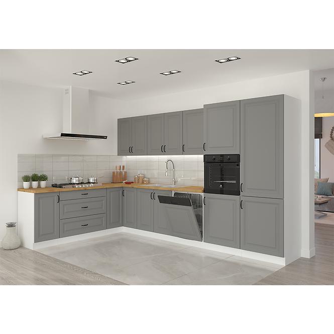 Stilo 1f kuhinjski element 1 vrata 50x31x36 cm tamno siva/bijela