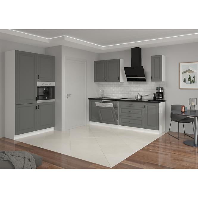 Stilo 1f kuhinjski element 1 vrata 60x31x90 cm tamno siva/bijela