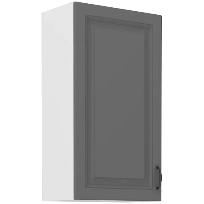Stilo 1f kuhinjski element 1 vrata 50x31x90 cm tamno siva/bijela