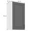 Stilo 1f kuhinjski element 1 vrata 50x31x90 cm tamno siva/bijela,2