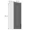 Stilo 1f kuhinjski element 1 vrata 30x31x90 cm tamno siva/bijela,2