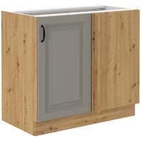 Stilo 105 nd 1f bb kuhinjski element 1 vrata 90x52x82 cm siva/ natur (artisan hrast)