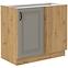 Stilo 105 nd 1f bb kuhinjski element 1 vrata 90x52x82 cm siva/ natur (artisan hrast)