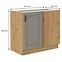 Stilo 105 nd 1f bb kuhinjski element 1 vrata 90x52x82 cm siva/ natur (artisan hrast),2