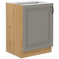 Stilo 60d 1f bb kuhinjski element 1 vrata 60x52x82 cm siva/ natur (artisan hrast)