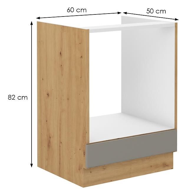 Stilo 60dg bb kuhinjski element  60x52x82 cm siva/ natur (artisan hrast)