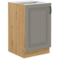 Stilo 50 PLN 1f bb kuhinjski element 1 vrata 50x52x82 cm siva/ natur (artisan hrast)