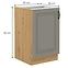 Stilo 50 PLN 1f bb kuhinjski element 1 vrata 50x52x82 cm siva/ natur (artisan hrast),2