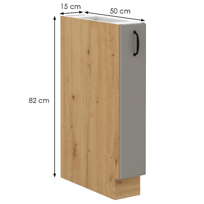 Stilo 15d cargo bb kuhinjski element 1 vrata 15x52x82 cm siva/ natur (artisan hrast)