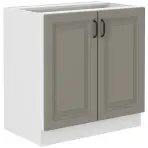 Stilo 80d 2f bb kuhinjski element 2 vrata 80x52x82 cm siva/bijela