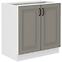 Stilo 80d 2f bb kuhinjski element 2 vrata 80x52x82 cm siva/bijela