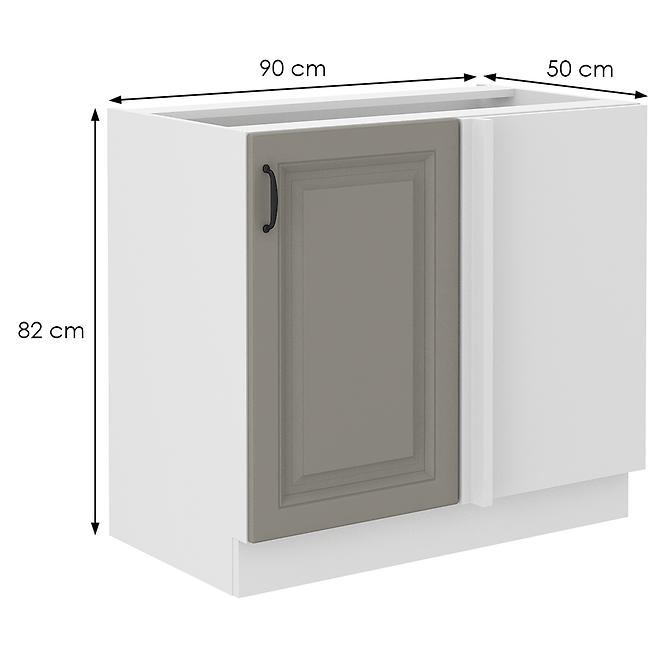 Stilo nd 1f bb kuhinjski element 1 vrata 90x52x82 cm siva/bijela
