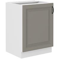Stilo 60d 3s bb kuhinjski element 1 vrata 60x52x82 cm siva/bijela