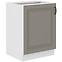 Stilo 60d 3s bb kuhinjski element 1 vrata 60x52x82 cm siva/bijela