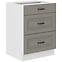 Stilo 60d 1f bb kuhinjski element 3 ladice 60x52x82 cm siva/bijela
