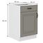 Stilo 50d 1f 1s bb kuhinjski element 1 vrata+ 1 ladica 50x52x82 cm siva/bijela,2