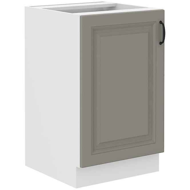 Stilo 50 PLN 1f bb kuhinjski element 1 vrata 50x52x82 cm siva/bijela
