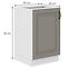 Stilo 50 PLN 1f bb kuhinjski element 1 vrata 50x52x82 cm siva/bijela,2