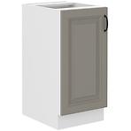 Stilo  40d 1f bb kuhinjski element 1 vrata 40x52x82 cm siva/bijela