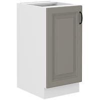 Stilo  40d 1f bb kuhinjski element 1 vrata 40x52x82 cm siva/bijela