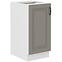 Stilo  40d 1f bb kuhinjski element 1 vrata 40x52x82 cm siva/bijela