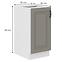 Stilo  40d 1f bb kuhinjski element 1 vrata 40x52x82 cm siva/bijela,2