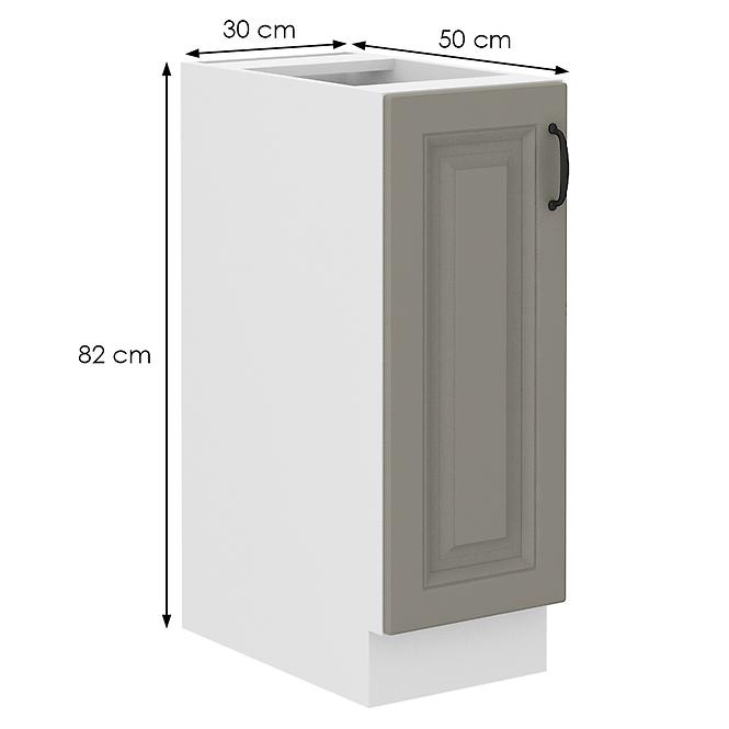 Stilo 30d cargo bb kuhinjski element 1 vrata 30x52x82 cm siva/bijela