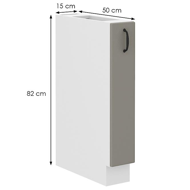 Stilo 15d cargo bb kuhinjski element 1 vrata 15x52x82 cm siva/bijela