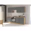 Stilo 80d 3s bb kuhinjski element 3 ladice 80x52x82 cm tamno siva/natur (artisan hrast),3