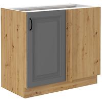 Stilo 105 nd 1f bb kuhinjski element 1 vrata 90x52x82 cm tamno siva/natur (artisan hrast)