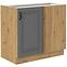 Stilo 105 nd 1f bb kuhinjski element 1 vrata 90x52x82 cm tamno siva/natur (artisan hrast)