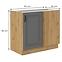 Stilo 105 nd 1f bb kuhinjski element 1 vrata 90x52x82 cm tamno siva/natur (artisan hrast),2