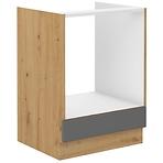 Stilo 60dg bb kuhinjski element  60x52x82 cm tamno siva/ natur (artisan hrast)