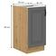 Stilo 40d 1f bb kuhinjski element 1 vrata  40x52x82 cm tamno siva/ natur (artisan hrast),2