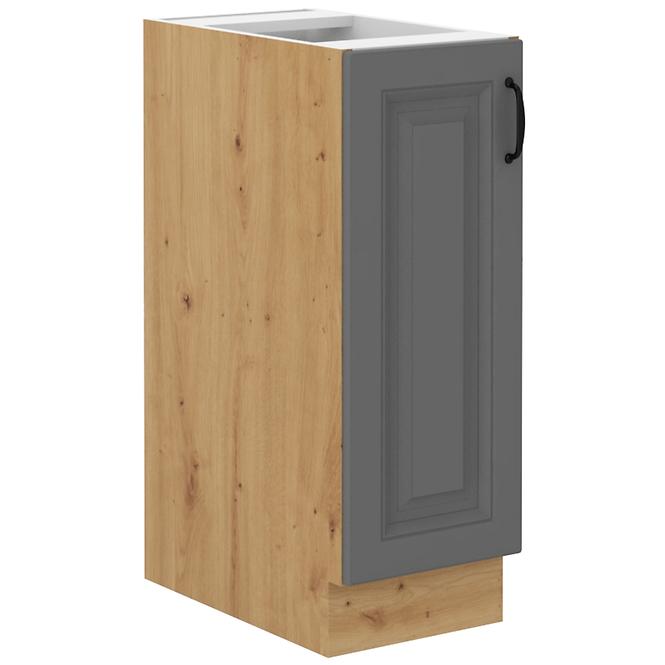 Stilo 30d cargo bb kuhinjski element 1 vrata 30x52x82 cm tamno siva/ natur (artisan hrast)