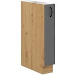 Stilo 15d cargo bb kuhinjski element 1 vrata 15x52x82 cm tamno siva/ natur (artisan hrast)