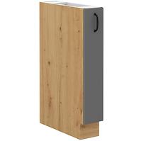 Stilo 15d cargo bb kuhinjski element 1 vrata 15x52x82 cm tamno siva/ natur (artisan hrast)