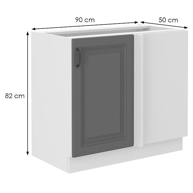 Stilo 105 nd 1f bb kuhinjski element 1 vrata 90x52x82 cm tamno siva/bijela