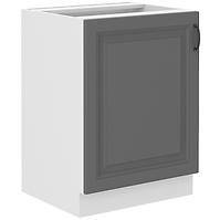 Stilo 60d 1f bb kuhinjski element 1 vrata 60x52x82 cm tamno siva/bijela