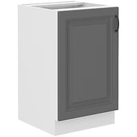 Stilo 50 PLN 1f bb kuhinjski element 1 vrata 50x52x82 cm tamno siva/bijela