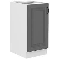 Stilo 40d 1f bb kuhinjski element 1 vrata 40x52x82 cm tamno siva/bijela
