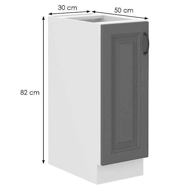Stilo 30d cargo bb kuhinjski element 1 vrata 30x52x82 cm tamno siva/bijela