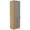 Stilo 3s 1f kuhinjski element 1 vrata+3 ladice 60x57x210 cm siva/ natur (artisan hrast)