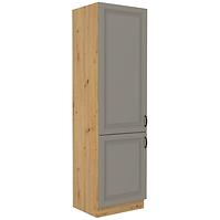 Stilo 2f kuhinjski element 2 vrata 60x57x210 cm siva/ natur (artisan hrast)