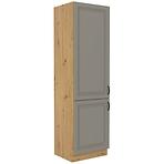 Stilo 2f kuhinjski element 2 vrata 60x57x210 cm siva/ natur (artisan hrast)
